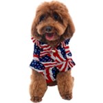 Red Blue Patriotic USA Flag Dogs Coat