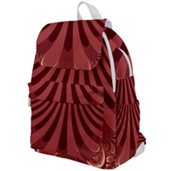 Vermilion Stripes Top Flap Backpack by SpinnyChairDesigns
