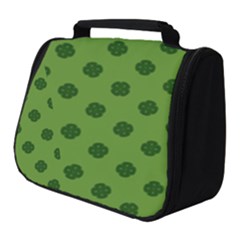 Green Four Leaf Clover Pattern Full Print Travel Pouch (small) by SpinnyChairDesigns