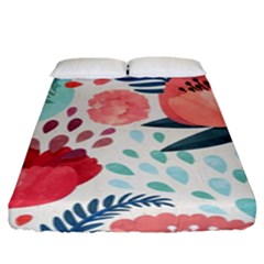 Floral  Fitted Sheet (king Size) by Sobalvarro