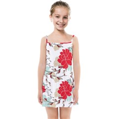 Floral Pattern  Kids  Summer Sun Dress by Sobalvarro