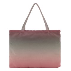 Tea Rose And Sage Gradient Ombre Colors Medium Tote Bag by SpinnyChairDesigns