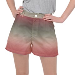 Tea Rose And Sage Gradient Ombre Colors Ripstop Shorts by SpinnyChairDesigns