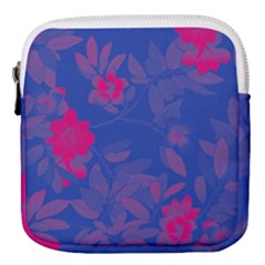 Bisexual Pride Blossoming Flowers Mini Square Pouch by VernenInk