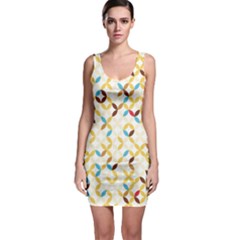Tekstura-seamless-retro-pattern Bodycon Dress by Sobalvarro