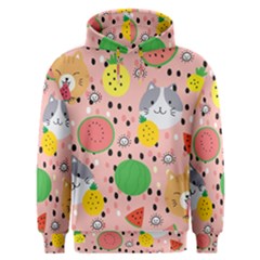 Cats And Fruits  Men s Overhead Hoodie by Sobalvarro