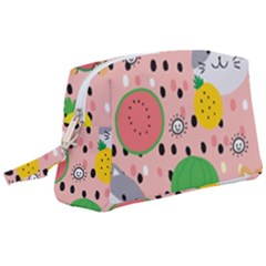 Cats And Fruits  Wristlet Pouch Bag (large) by Sobalvarro