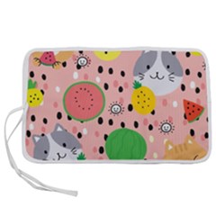 Cats And Fruits  Pen Storage Case (m) by Sobalvarro