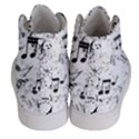 Black and White Music Notes Men s Hi-Top Skate Sneakers View4