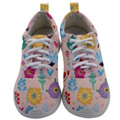 Tekstura-fon-tsvety-berries-flowers-pattern-seamless Mens Athletic Shoes by Sobalvarro