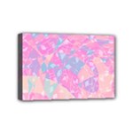 Pink Blue Peach Color Mosaic Mini Canvas 6  x 4  (Stretched)