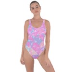 Pink Blue Peach Color Mosaic Bring Sexy Back Swimsuit