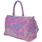 Pink Blue Peach Color Mosaic Duffel Travel Bag