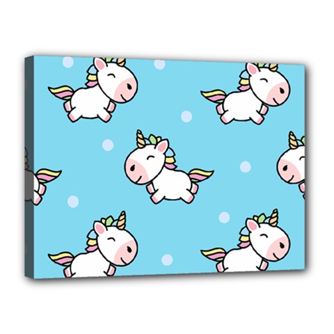 Unicorns  Canvas 16  X 12  (stretched) by Sobalvarro