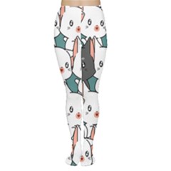 Seamless-cute-cat-pattern-vector Tights by Sobalvarro