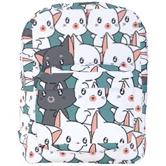 Seamless-cute-cat-pattern-vector Full Print Backpack by Sobalvarro