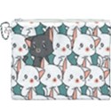 Seamless-cute-cat-pattern-vector Canvas Cosmetic Bag (XXXL) View1