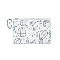 Cactus Canvas Cosmetic Bag (small) by Sobalvarro