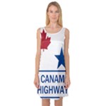 CanAm Highway Shield  Sleeveless Satin Nightdress