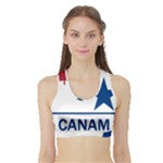 CanAm Highway Shield  Sports Bra with Border