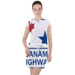 CanAm Highway Shield  Drawstring Hooded Dress