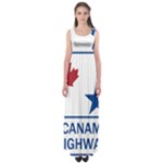 CanAm Highway Shield  Empire Waist Maxi Dress