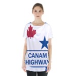 CanAm Highway Shield  Skirt Hem Sports Top