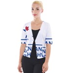 CanAm Highway Shield  Cropped Button Cardigan