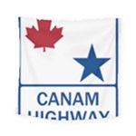 CanAm Highway Shield  Square Tapestry (Small)