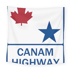 Canam Highway Shield  Square Tapestry (large) by abbeyz71