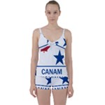 CanAm Highway Shield  Tie Front Two Piece Tankini