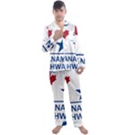 CanAm Highway Shield  Men s Long Sleeve Satin Pyjamas Set