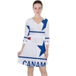 CanAm Highway Shield  Ruffle Dress