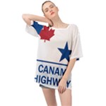 CanAm Highway Shield  Oversized Chiffon Top