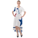 CanAm Highway Shield  Front Wrap High Low Dress