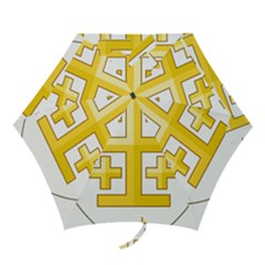 Arms Of The Kingdom Of Jerusalem Mini Folding Umbrellas by abbeyz71