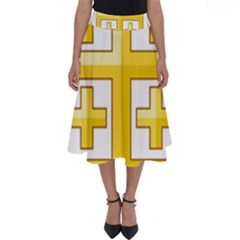 Arms Of The Kingdom Of Jerusalem Perfect Length Midi Skirt by abbeyz71