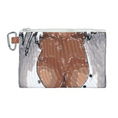 Sexy Boobs Breast Cleavage Woman Canvas Cosmetic Bag (large) by HermanTelo
