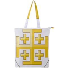 Arms Of The Kingdom Of Jerusalem Double Zip Up Tote Bag by abbeyz71