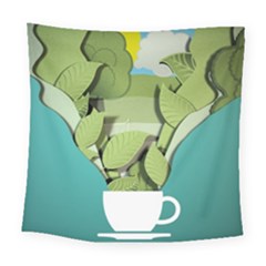 Illustrations Drink Square Tapestry (large) by HermanTelo
