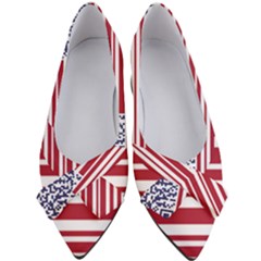 Qr-code & Barcode American Flag Women s Bow Heels by abbeyz71
