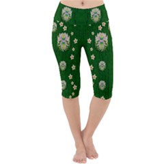 The Way To Freedom One Island One Gnome Lightweight Velour Cropped Yoga Leggings by pepitasart