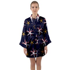 Starfish Long Sleeve Satin Kimono by Mariart