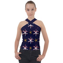 Starfish Cross Neck Velour Top by Mariart