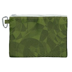 Army Green Color Pattern Canvas Cosmetic Bag (xl) by SpinnyChairDesigns