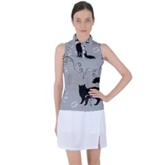 Grey Cats Design  Women s Sleeveless Polo Tee by Abe731