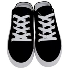 True Black Solid Color Half Slippers by SpinnyChairDesigns