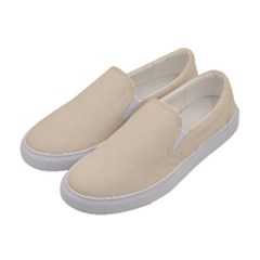 True Champagne Color Women s Canvas Slip Ons by SpinnyChairDesigns