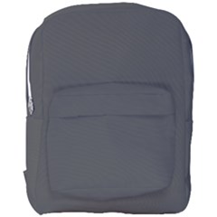 Dark Slate Grey Color Full Print Backpack by SpinnyChairDesigns