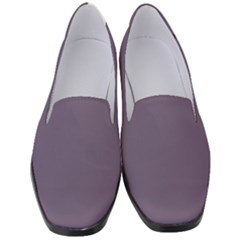 Grape Compote Purple Color Women s Classic Loafer Heels by SpinnyChairDesigns